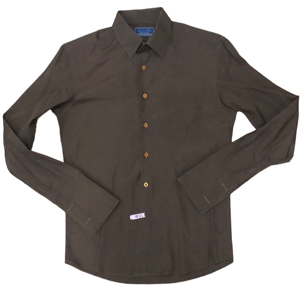 Maxwell’s Custom Brown French Cuff Dress Shirt